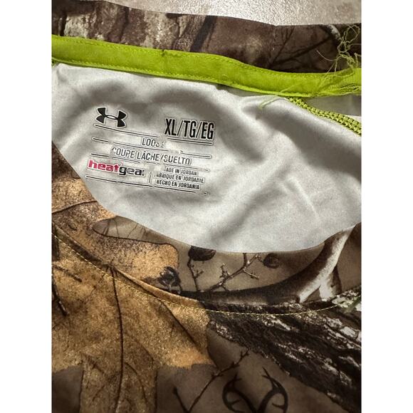 Under Armour Shirt Mens X-LARGE Camo Stretch Performance Heat Gear Hunting - Picture 4 of 6